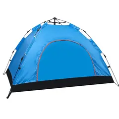 ULTRAHOME - Carpa Camping Automática Domo Tipo Iglú 4 Personas Impermeable Compacta Ligera Azul