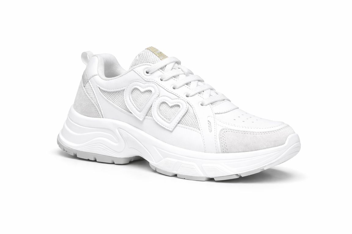 Imagen de Tenis Dama Corazon Fashions Casual Mujer Urbano-Blanco