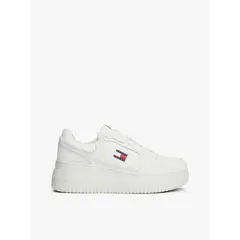 TOMMY HILFIGER - Tenis blanco retro de plataforma