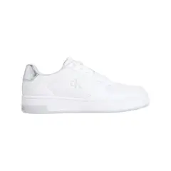 CALVIN KLEIN - Tenis blanco basket de cuero