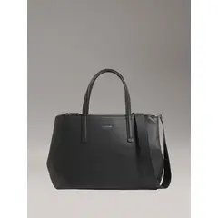 CALVIN KLEIN - Bolso negro tote CK must