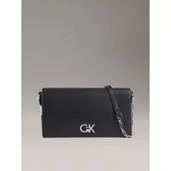 CALVIN KLEIN - Mini negro bolso relock convertible