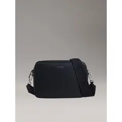 CALVIN KLEIN - Bolso negro cruzado CK must