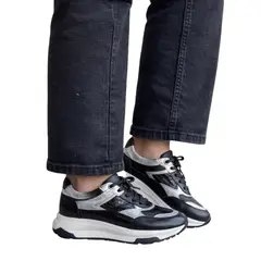 EVEGONZ - Tenis Cuero Para Mujer Zapatos Cómodos Cuero