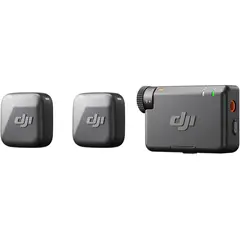 DJI - Mic Mini (2 TX + 1 RX), micrófono inalámbrico Lavalier para iPhone/cámara/Android