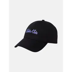CALVIN KLEIN - Gorra negra de sarga con logo