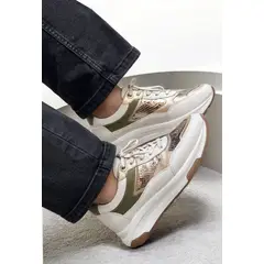 EVEGONZ - Tenis Naara en Cuero Zapato de Mujer Moda Cuero