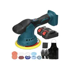 TELEVENTAS COM - Polishadora Inálambrica Pulidora Lijadora Recargable Para Carro y Madera