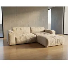 22 GRADOS DECORACION - Sofá Neith En L 280cm x 100cm Tela lona antifluidos