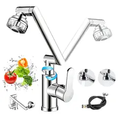 ONE PIXEL - Grifo De Llave Para Cocina Giratoria Acero Inoxidable Resistente Monomando