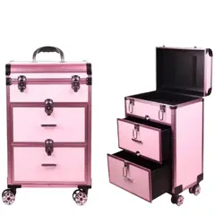 GENERICO - Maleta Profesional De Maquillaje y Manicure Cosmetiquera Multiuso Organizador De Belleza