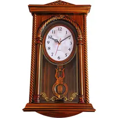GENERICO - Reloj Pared Pendulo Decorativo Estilo Madera Grande