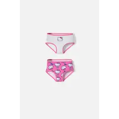 HELLO KITTY - Pack X2 panties de multicolor para niña 2T a 6T