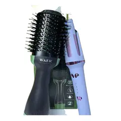 WAER - Combo Cepillo Secador + Rizador Automático Wa-038