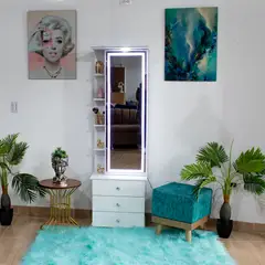 TKMODULARES - Tocador bilbao blanco led