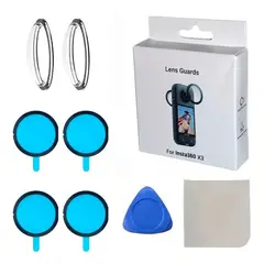 GENERICO - Protector De Lentes Para Cámara Insta360 X3 En Policarbonato Transparente Compatible