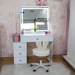 TKMODULARES - Tocador Jazmín led blanco