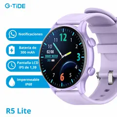 GENERICO - Reloj Inteligente G-TIDE R5 Lite Deportivo Morado