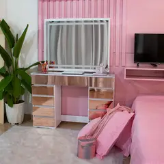 TKMODULARES - Tocador con espejo led moderno