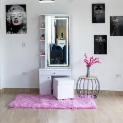 TKMODULARES - Tocador con espejo led blanco