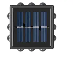 GENERICO - Luz LED para Pared Jardín con Panel Solar