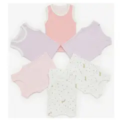 BABY KDS - Semanario Camisas 7 Piezas Bebe Niña Bebe