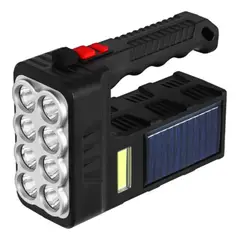 GENERICO - Linterna Solar Recargable USB 5W — 4 Modos, Batería 1200 mAh