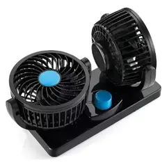 GENERICO - VENTILADOR DOBLE PARA CARRO