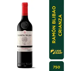 GENERICO - VINO TINTO RAMÓN BILBAO CRIANZA TEMPRANILLO 750 ML