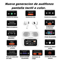GENERICO - Audifonos Bluetoothauriculares Inalámbricos Pantalla Táctil