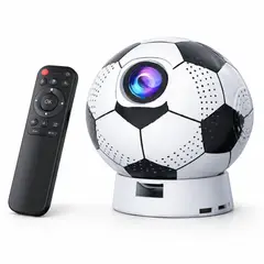 ONE PIXEL - Mini Proyector Portátil Android 13 Diseño Balón 4K WiFi Bluetooth Smart TV LED Recargable