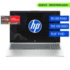 HP - Portátil 15-FC0256LA Ryzen 5 7520U 16GB 512GB FHD 15
