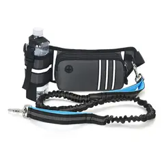 GENERICO - Correa Para Perro De Cintura Con Canguro 170cm Gris