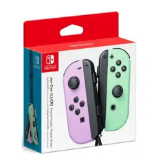 NINTENDO - Control JoyCon Switch Morado Pastel Verde Pastel Original Nuevo