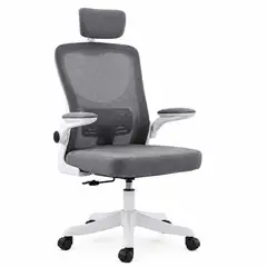 GENERICO - Silla Ergonómica Gerente Malla Cromada Color Gris