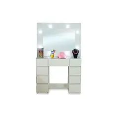 TKMODULARES - Tocador hollywood blanco jazmin