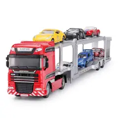 JADA TOYS - Camion Niñera En Metal de coleccion a Escala 1:50 + 6 autos