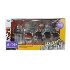 GENERICO - JUGUETE SET DE OLLAS EN ACERO