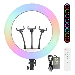 GENERICO - Aro De Luz 45 Cm Rgb Led Trípode Profesional Control Remoto