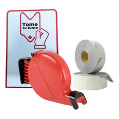 GENERICO - Dispensador Turnos Turnos Para Filas Kit Completo