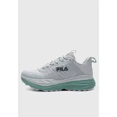 FILA - Tenis Mujer Lucnen Trail 437020GRB Gris Azul Trail