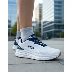FILA - Tenis Hombre Freus LN24209 Blanco Azul Marino Running