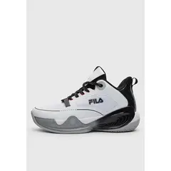 FILA - Tenis Hombre Wiz 437250WHT Blanco Negro Basketball