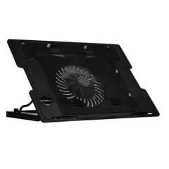 ARGOM TECH - Base Argom ajustable para portátil con 1 ventilador