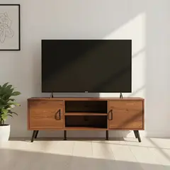 RELAN - Mueble de Tv Mueble Moderno Lucca-C Color Café