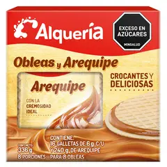 ALQUERIA - Caja obleas con Arequipe 8 unidades