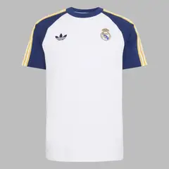 ADIDAS ORIGINALS - Camiseta Hombre Real Madrid - Blanco - Fútbol - Uso casual y entrenamiento