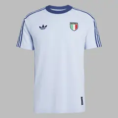 ADIDAS ORIGINALS - Camiseta Hombre Italia - Azul - Fútbol - Uso casual y entrenamiento