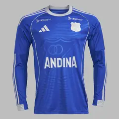 ADIDAS - Camiseta Hombre Local Millonarios FC 2026 Manga Larga - Azul