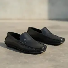 EVEGONZ - Mocasines Negros de Hombre Apaches